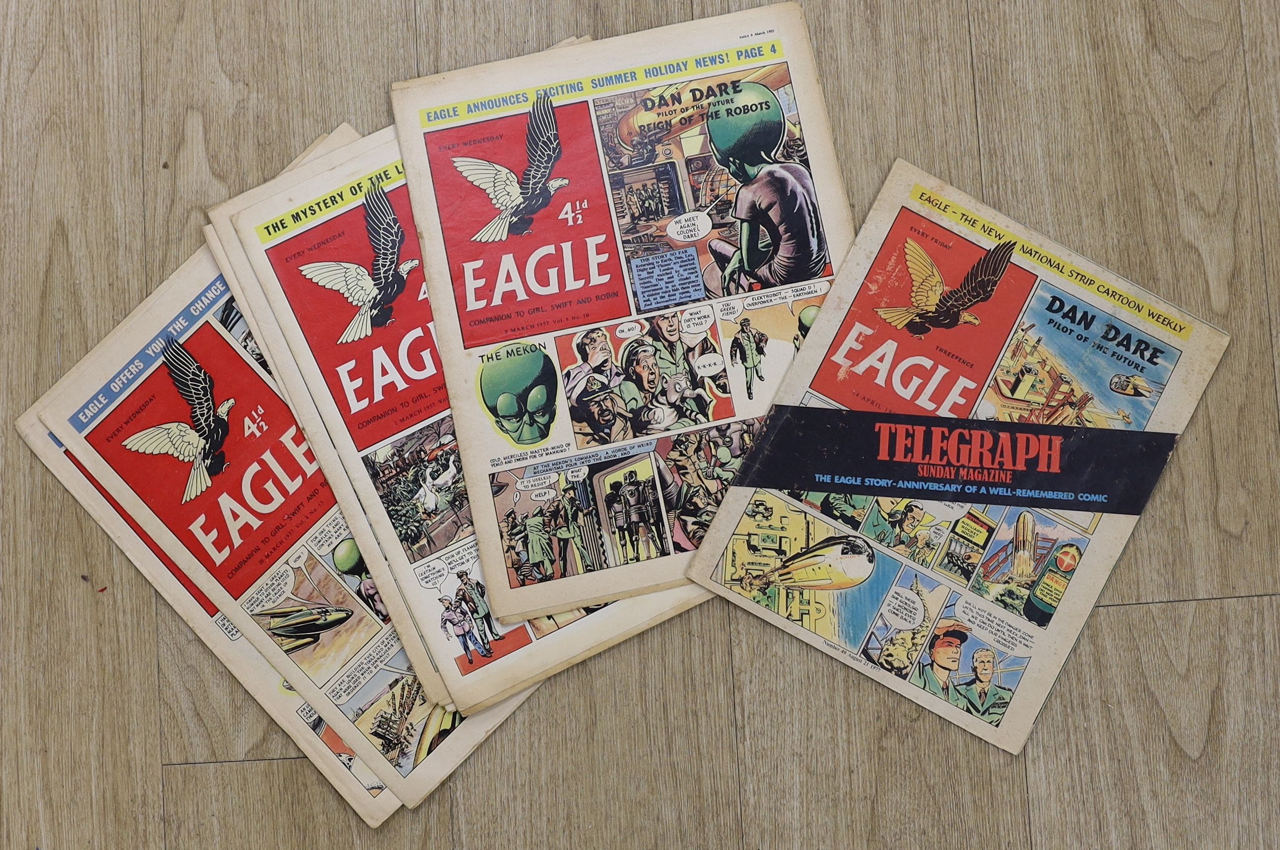 A collection of Eagle magazine from 1952